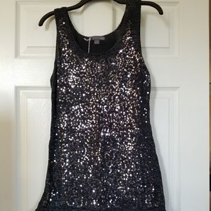 Black sequin dress